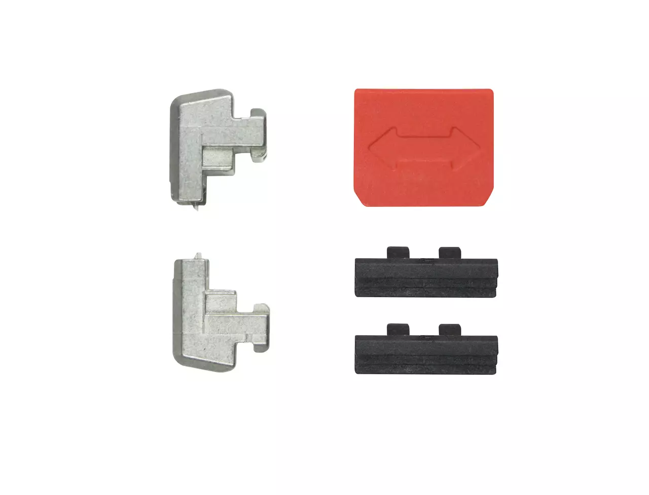 Replacement blades and parts for wire stripping pliers, including metal and plastic components.