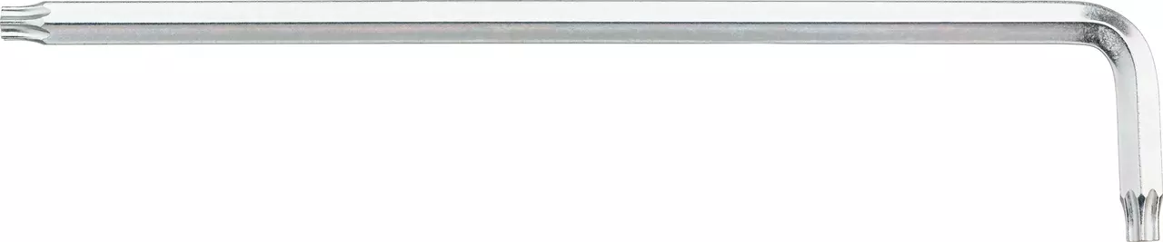 L-shaped metal universal wrench with a hexagonal end