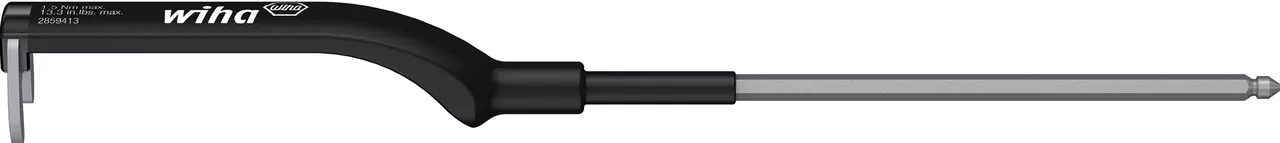 Universal cable key with black handle and silver hex shaft.
