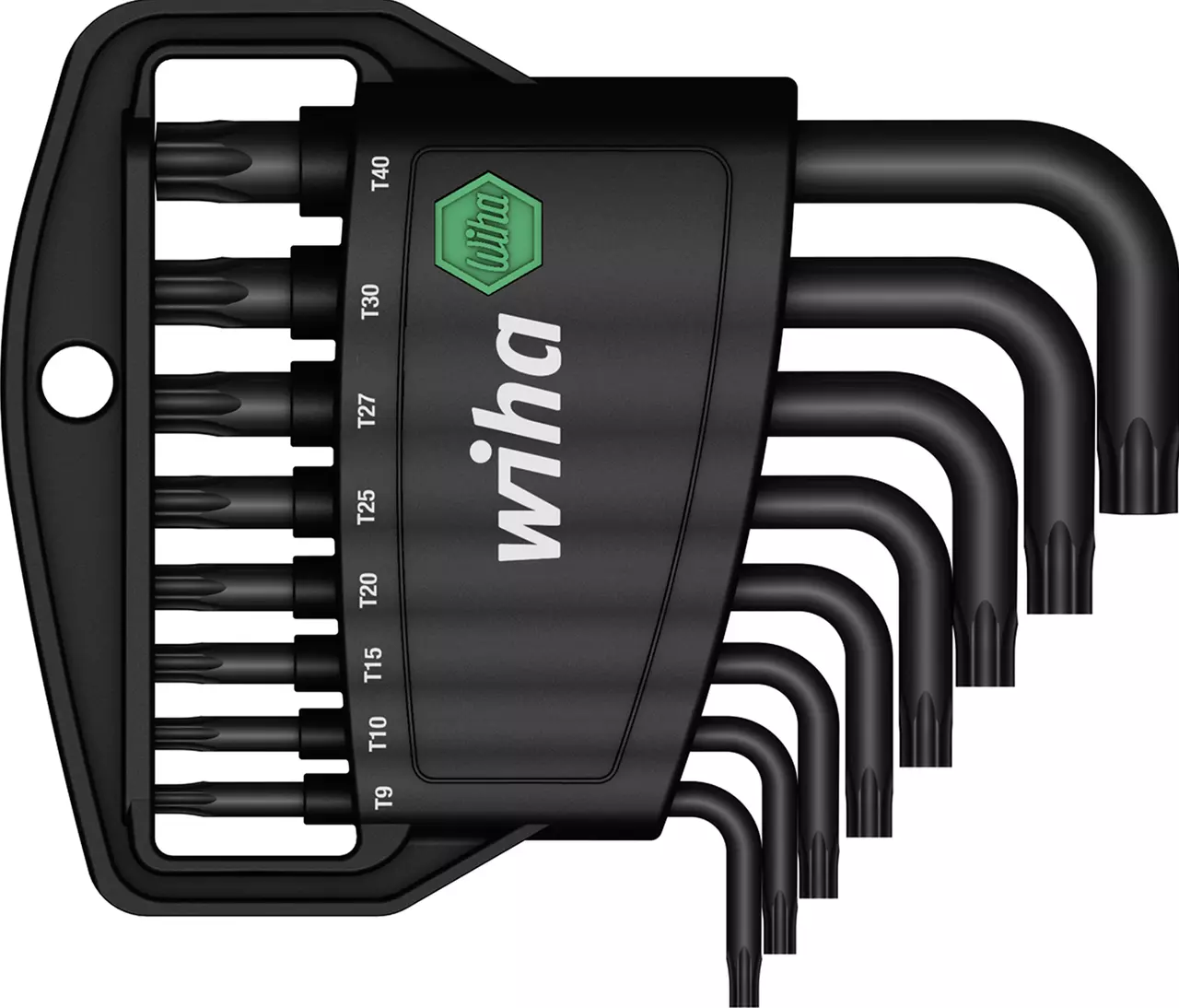 Set of Torx keys in a black holder