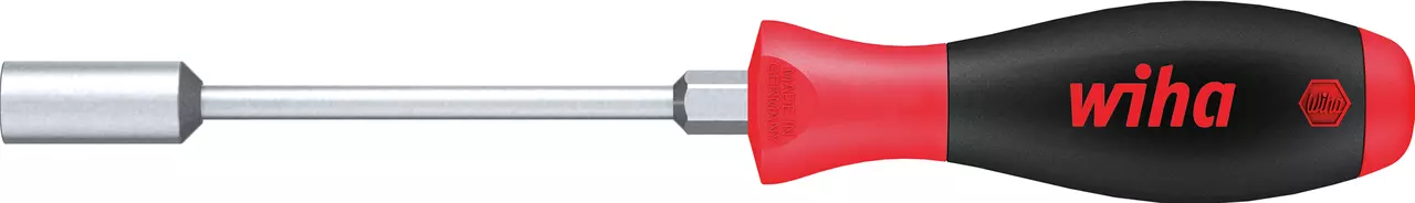 Hex socket screwdriver with red and black handle.