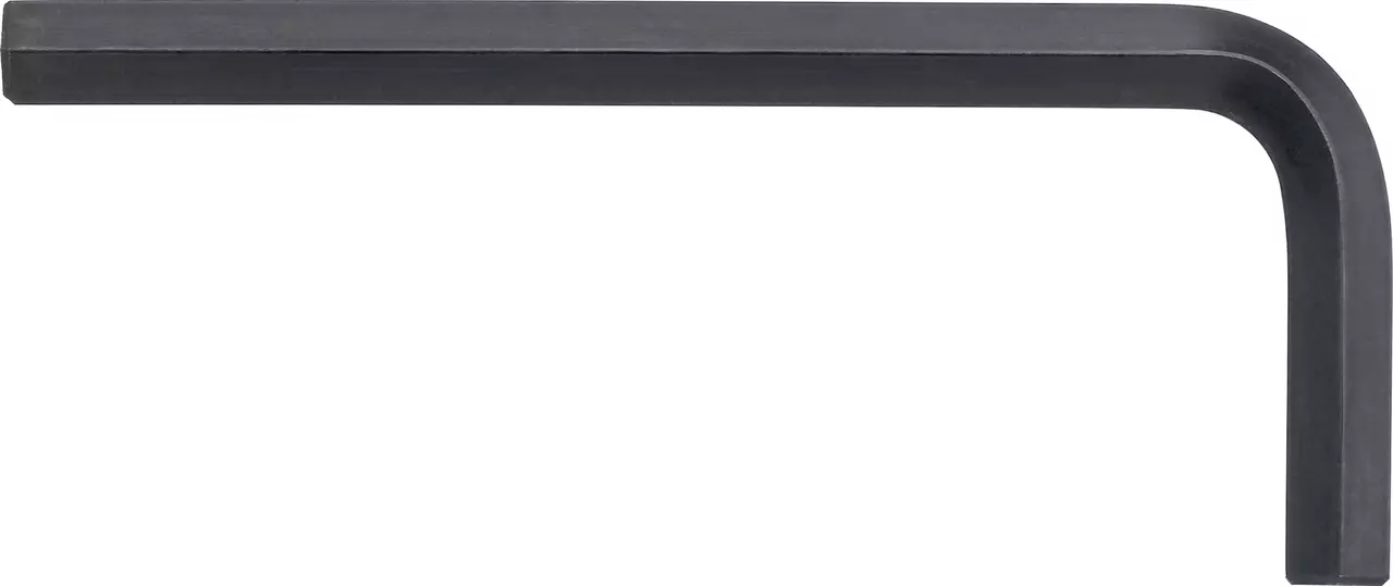 Short L-shaped hex key in black