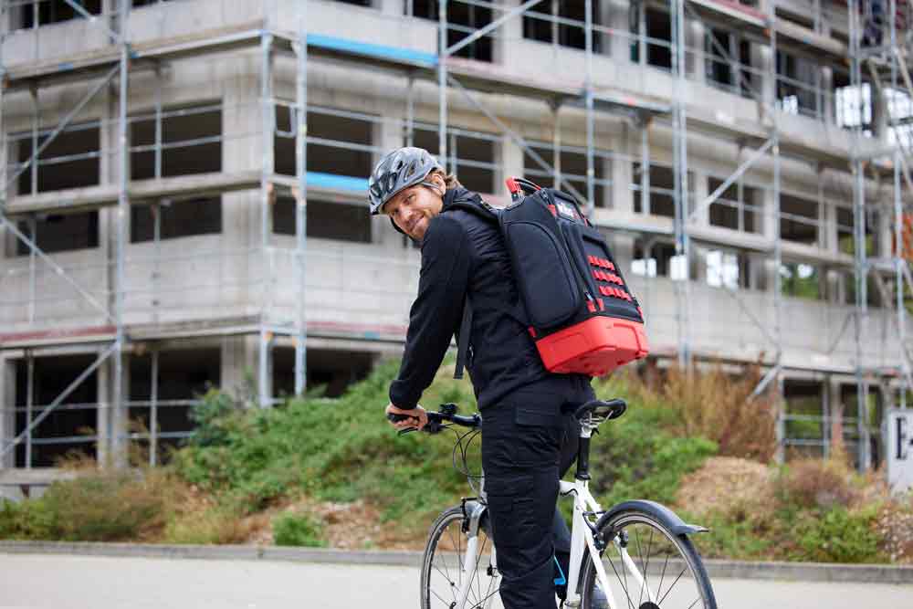 Tool backpacks for electricians an mechanics