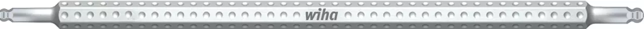 Interchangeable stainless steel screwdriver blade with textured grip