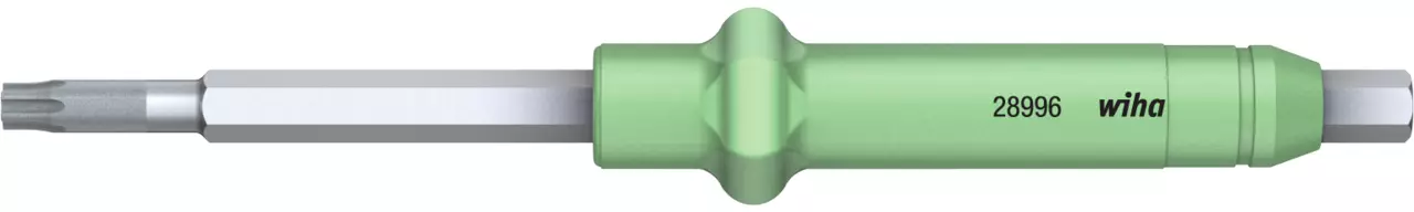 TorxPlus interchangeable blade with green T-handle, metal tip
