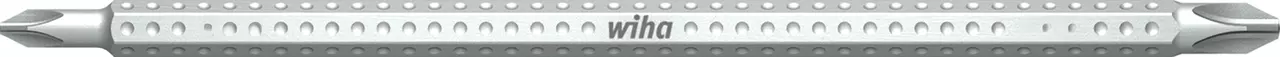 Double-ended screwdriver bit with Phillips heads