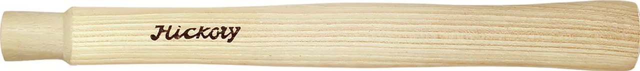 Short hickory wood handle with visible grain and "Hickory" text.