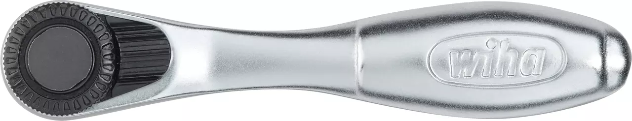 Silver ratchet handle with black gear mechanism