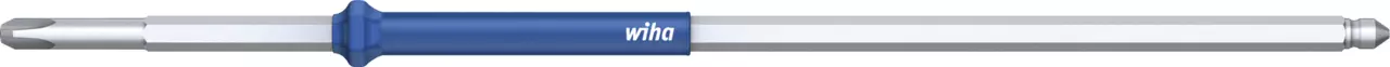 Interchangeable blade with blue shaft and Phillips tip
