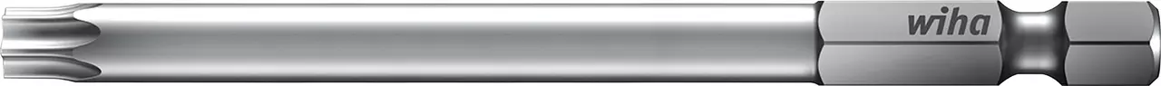 Silver Torx bit, 90mm length, with hexagonal base.